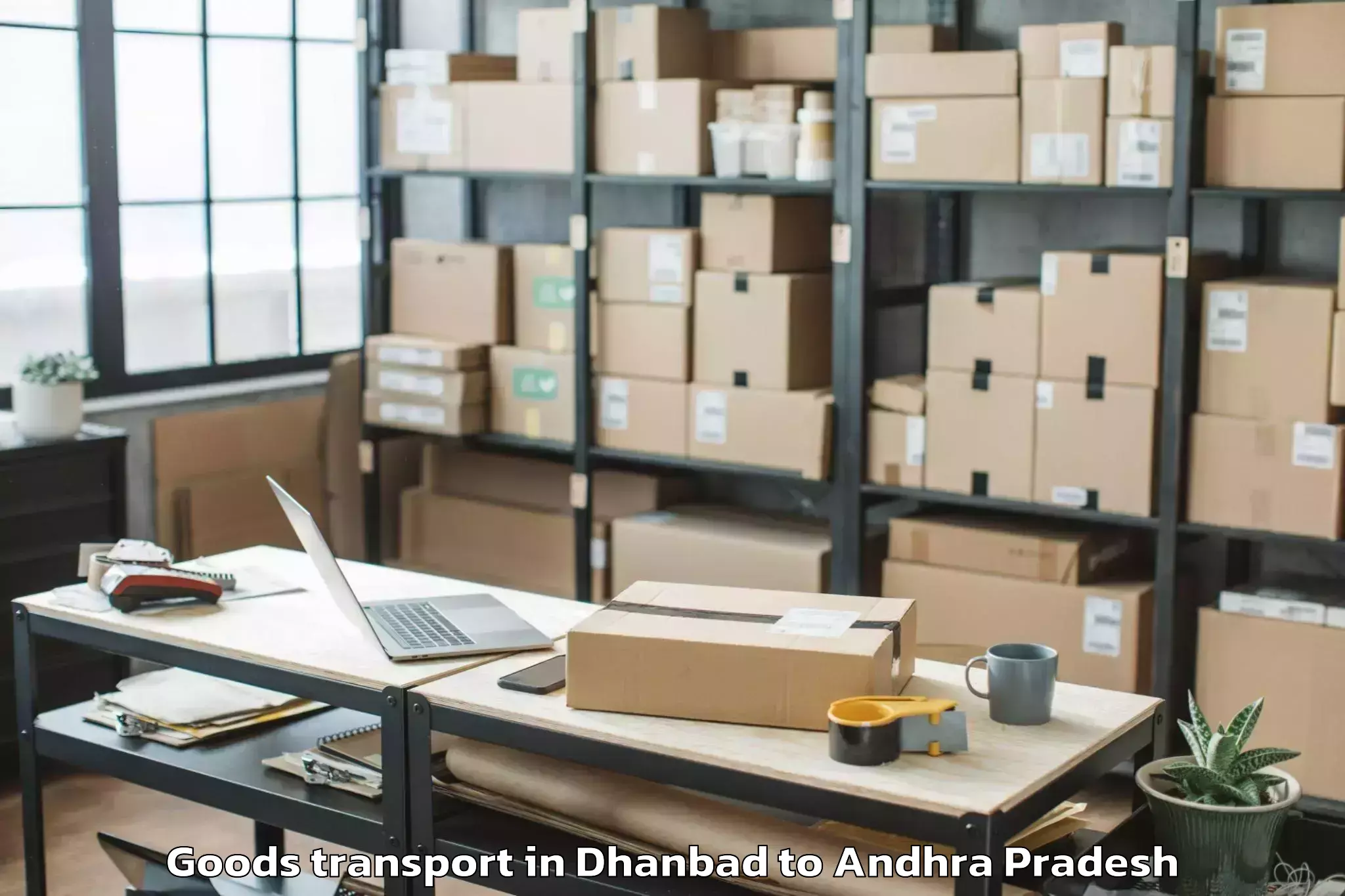 Professional Dhanbad to Simhadri Puram Goods Transport